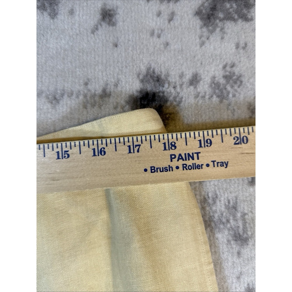 Ralph Ralph Lauren Pants Mens Size 36x25.5 Linen Woven Pale‎ Yellow Comfort - Picture 8 of 14